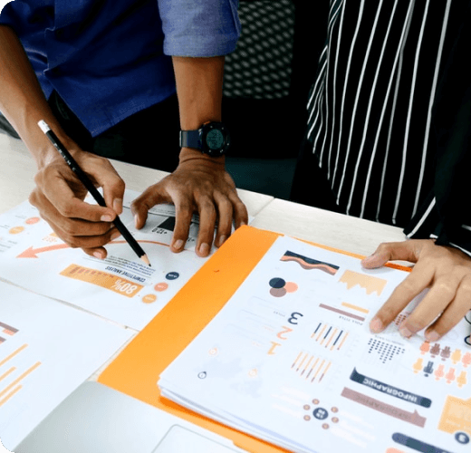 A group of people working on a project